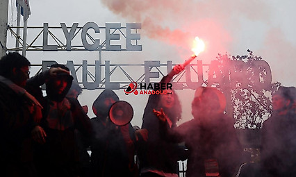 Fransa'nın lise eylemleri Belçika'ya da sıçradı