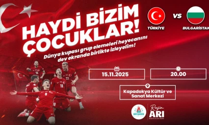 Nevşehir Belediyesi'nden Milli Maç Heyecanı