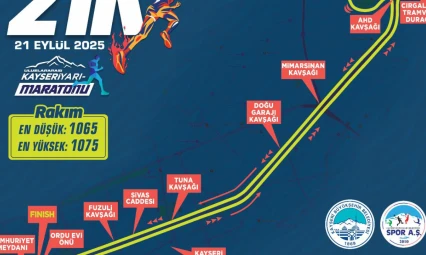 Soğanlı Vadisi Temalı 5'inci Uluslararası Kayseri Yarı Maratonu'nda Parkurlar Belli Oldu
