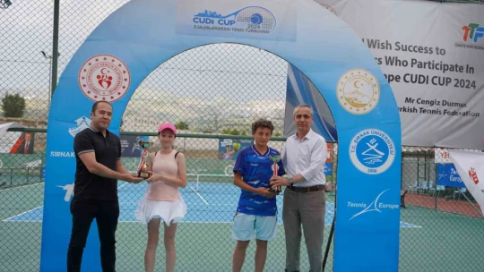 3. Uluslararası Cudi Cup Tenis Turnuvası sona erdi