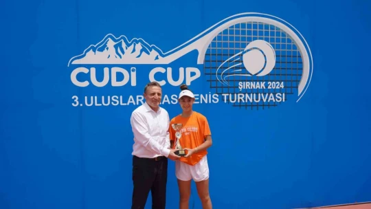 3. Uluslararası Cudi Cup Tenis Turnuvası sona erdi