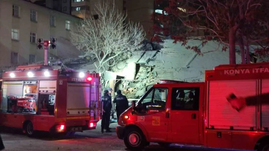 Konya'da 2 kişinin öldüğü çöken binada düşük dayanımlı tuğla kullanılmış