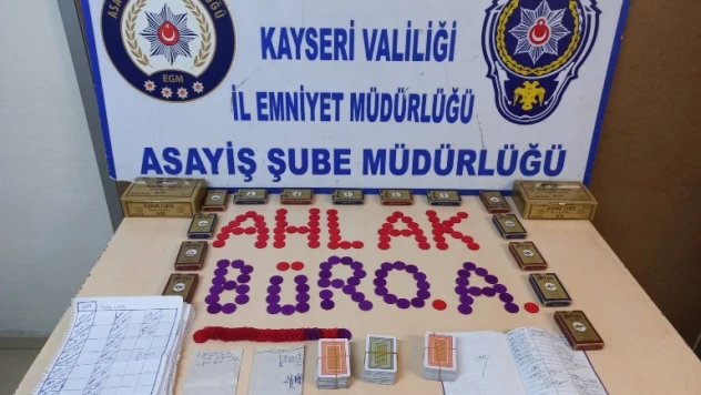 Ahlak Büro Amirliği kumarcılara göz açtırmıyor