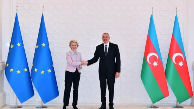Azerbaycan Cumhurbaşkanı Aliyev, AB Komisyonu Başkanı Leyen'i kabul etti