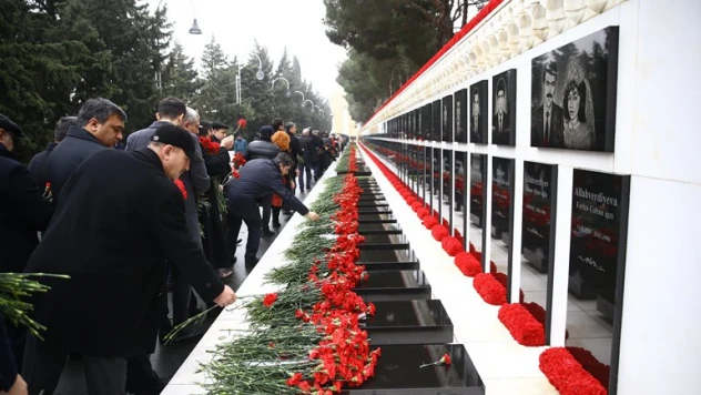 Azerbaycan Kanlı Ocak Şehitleri, 33. yıldönümünde andı