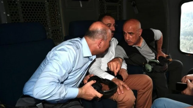 Bakan Kirişci: '56 hava aracı ile yangına müdahale ediyoruz'