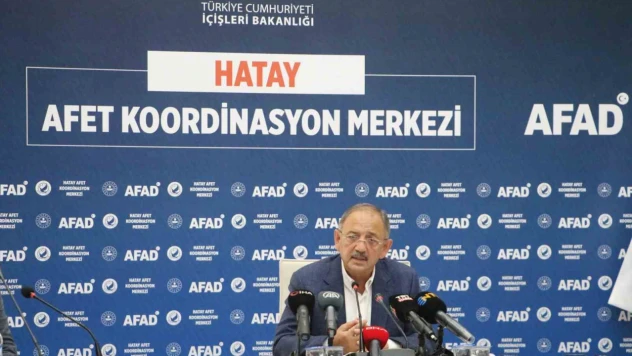Bakan Özhadeki: Hatay'ı eski haline kavuşturmak bizim görevimiz