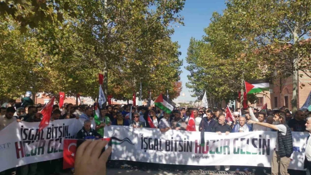 Başkentte İsrail protesto edildi