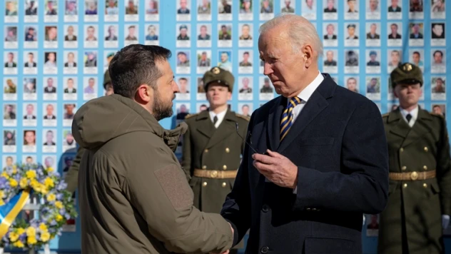 Biden, savaşta hayatını kaybeden Ukraynalıları andı