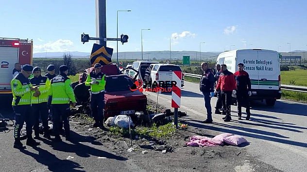 Bolu'da feci kaza: Karı koca öldü