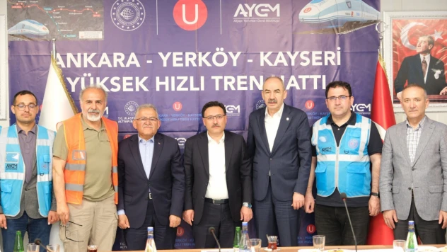 Büyükkılıç'tan Yüksek Hızlı Tren Şantiyesinde İnceleme