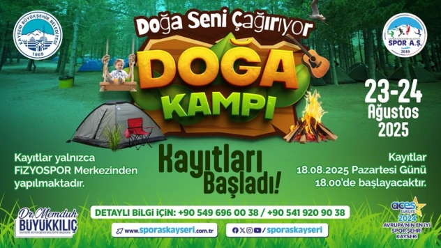 Büyükşehir'in Doğa Kampı, Yoğun İlgiyle Devam Ediyor