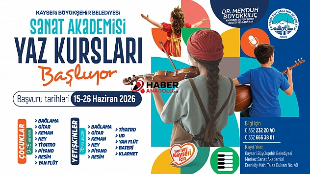 Büyükşehir konservatuvarında yaz kursu kayıtları başlıyor