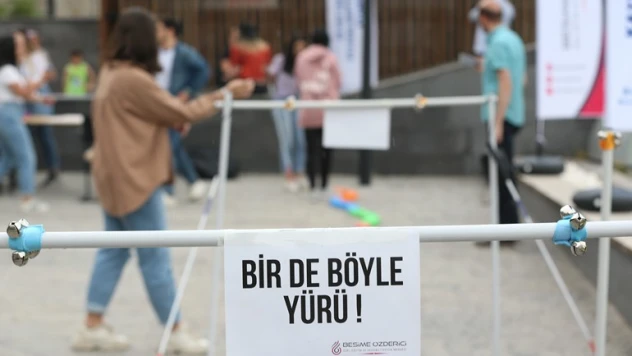 Büyükşehir tarihi kalede empati parkuru kurdu,