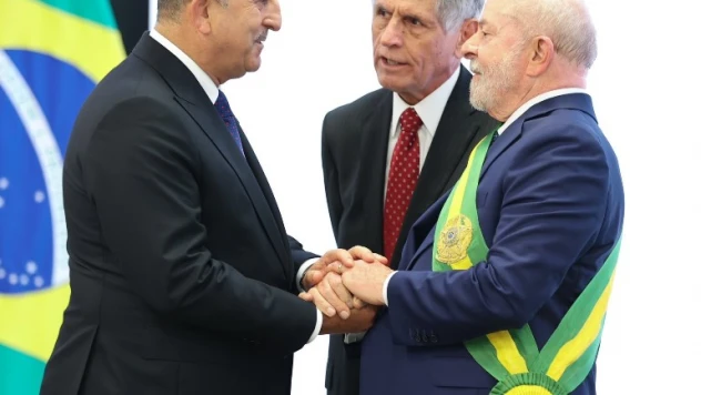 Çavuşoğlu, Brezilya'nın yeni Devlet Başkanı Lula'nın yemin törenine katıldı