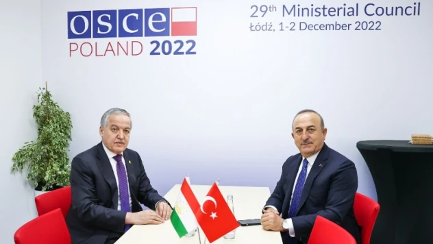 Çavuşoğlu, Tacikistan Dışişleri Bakanı Muhriddin ile görüştü