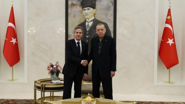 Cumhurbaşkanı Erdoğan, ABD Dışişleri Bakanı Blinken ile görüştü