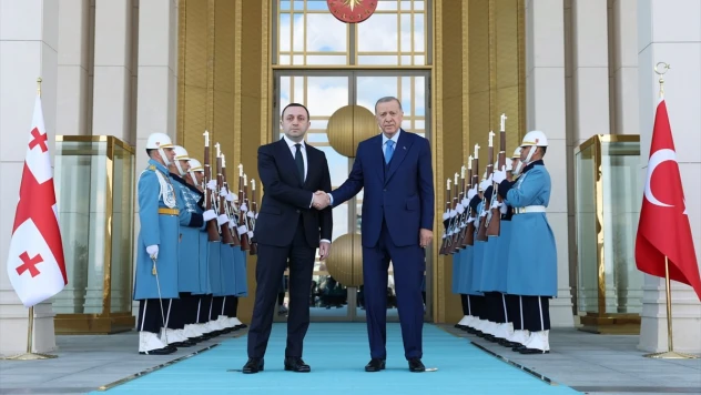 Cumhurbaşkanı Erdoğan, Gürcistan Başbakanı İrakli Garibaşvili'yi kabul etti.