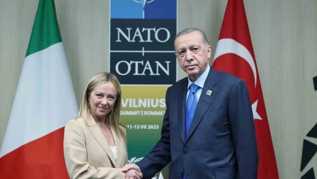 Cumhurbaşkanı Erdoğan, İtalya Başbakanı Meloni ile görüştü