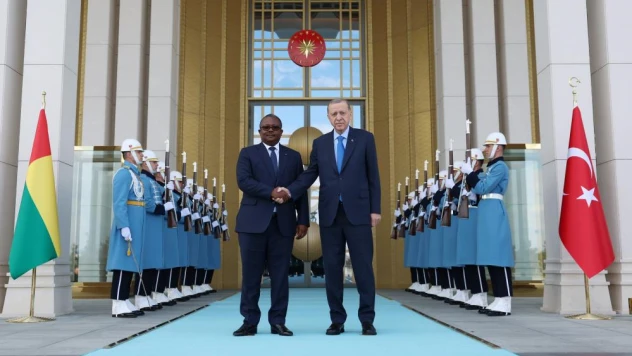 Cumhurbaşkanı Recep Tayyip Erdoğan, Gine Bissau Cumhurbaşkanı Cissoko Embalo ile bir araya geldi.