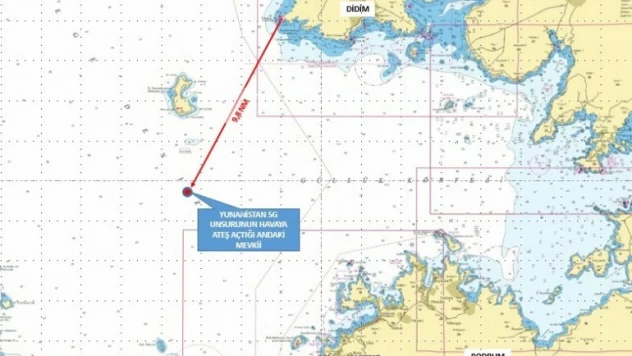 Didim açıklarındaki Yunan tacizine Türk askeri bariyeri