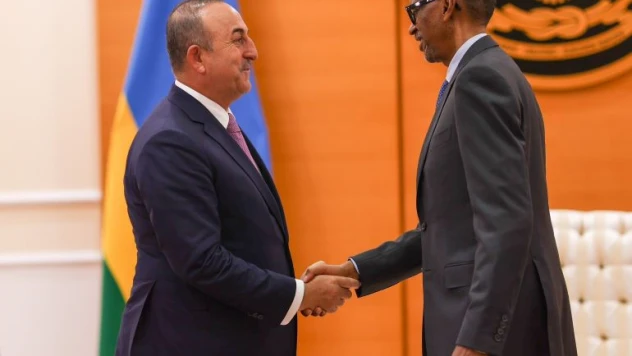 Dışişleri Bakanı Çavuşoğlu, Ruanda Devlet Başkanı Kagame ile görüştü