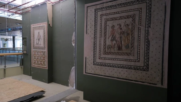 Dünyanın en büyük mozaik müzesindeki eserlere deprem kalkanı