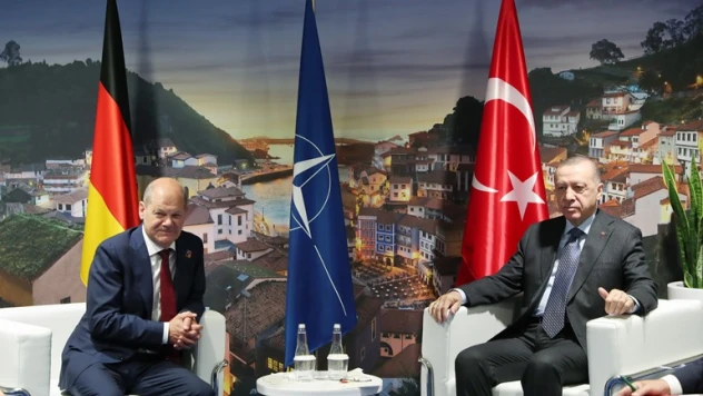 Cumhurbaşkanı Erdoğan, Almanya Başbakanı Scholz ile görüştü