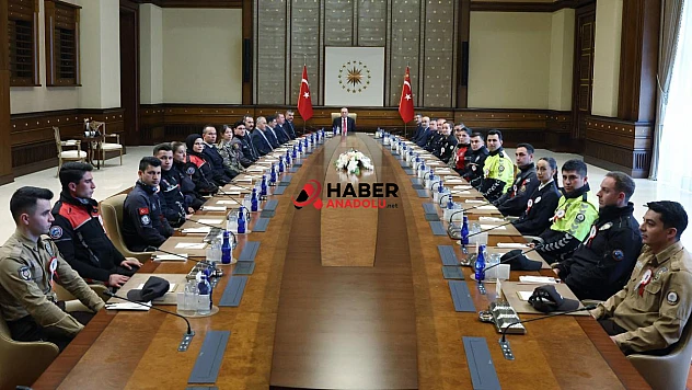 Erdoğan, Bakan Çiftçi ve beraberindeki heyeti kabul etti