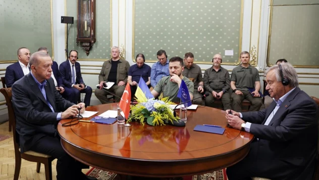 Erdoğan, Zelenskiy ve Guterres'ten üçlü görüşme