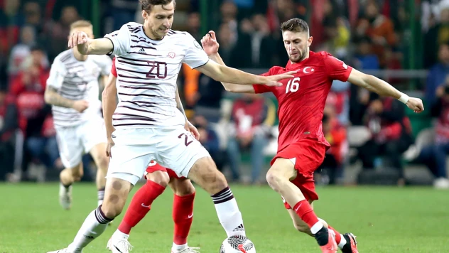 EURO 2024 Elemeleri: Türkiye: 0 - Letonya: 0 (İlk yarı)