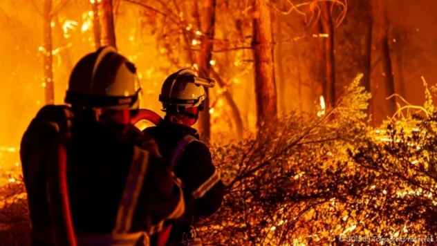 Fransa'daki orman yangını 7 bin 400 hektar alanı küle çevirdi