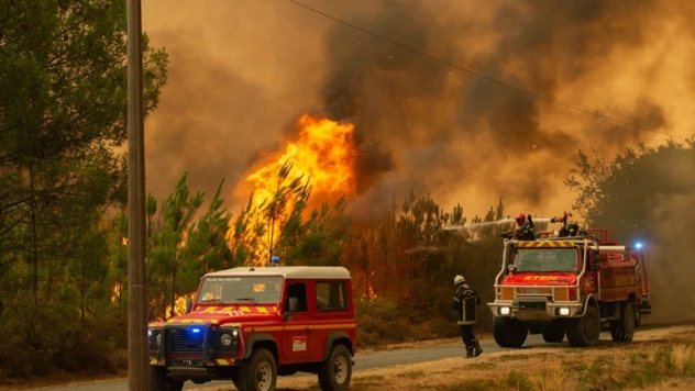 Fransa'daki orman yangınında 6 bin 800 hektar alan küle döndü