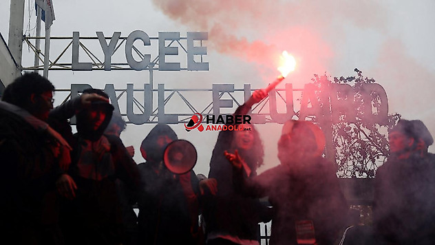 Fransa'nın lise eylemleri Belçika'ya da sıçradı
