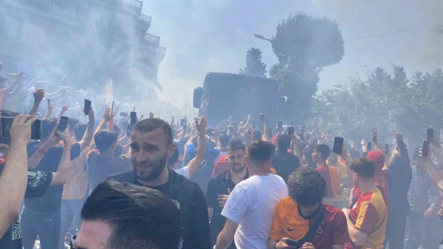 Galatasaray kafilesine Konya yolculuğu öncesi yoğun ilgi