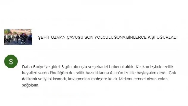 Hain saldırıda şehit olan askerimizle ilgili kahreden detay