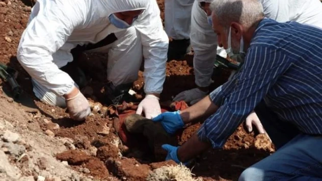 Halep'te toplu mezardan 5 ceset çıktı