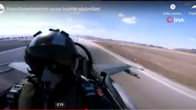 Hava Kuvvetlerimizin uçuşa hazırlık görüntüleri