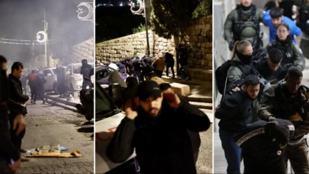 İşgalci İsrail güçleri, Mescid-i Aksa'ya girmek isteyen Filistinlilere saldırdı