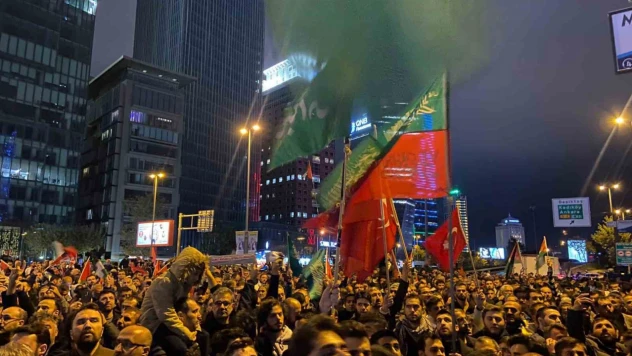 İsrail Başkonsolosluğu önünde protesto