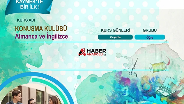 KAYMEK'ten Ücretsiz İngilizce ve Almanca Konuşma Kulübü