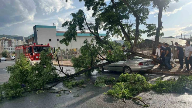 Kayseri'yi sağanak, dolu ve fırtına vurdu