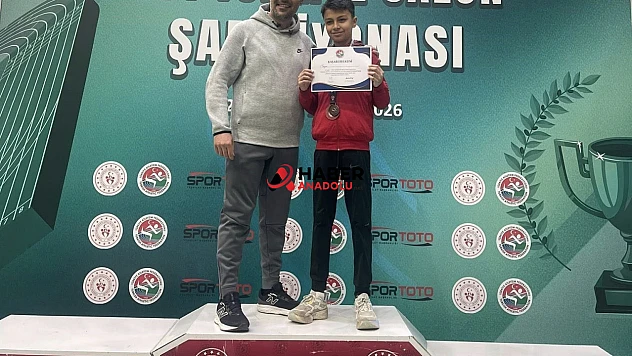 Kayserili sporcu Türkiye üçüncüsü oldu