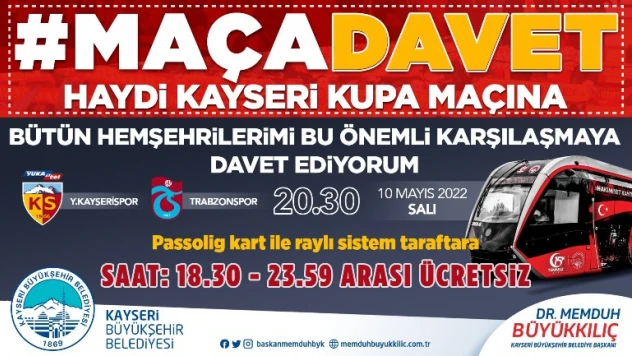 Kayserispor taraftarına 'ücretsiz ulaşım' jesti