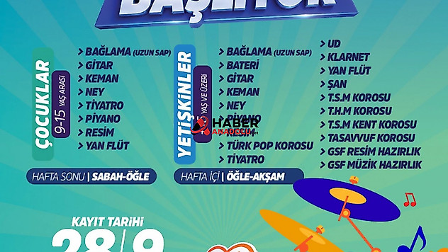 Konservatuvar kursları için kayıtlar başlıyor