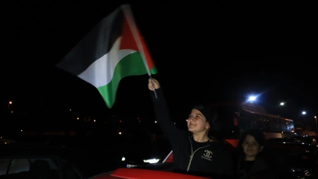 Kudüs'e destek için araç konvoyu düzenlendi