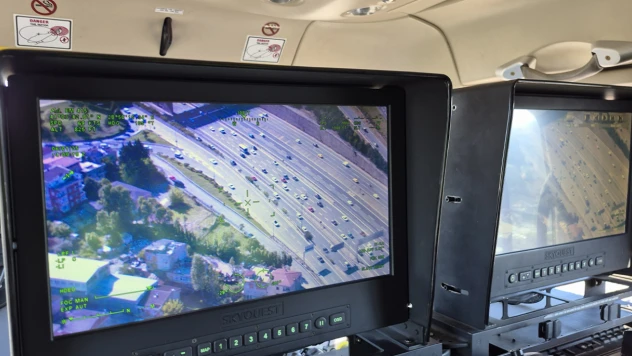 Kurban Bayramı öncesi helikopter destekli trafik denetimi