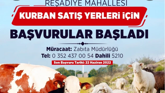 Kurban satış ve kesim yerleri belirlendi