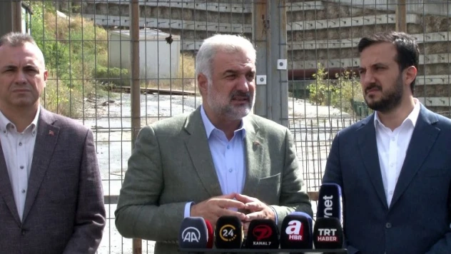 Levazım Tüneli önünde açıklama