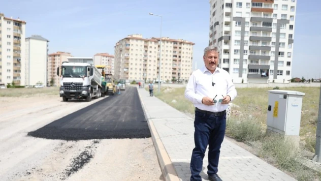 Melikgazi Belediyesi, yeni yol ve çevre düzeni çalışması devam